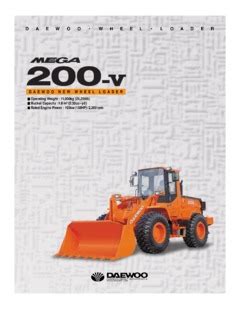 Daewoo MEGA 200 V Wheel Loader Specs, Dimensions, .